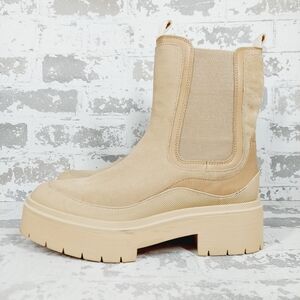 NEW Sam Edelman Lulia Tan Leather Chunky Ankle Boots W92